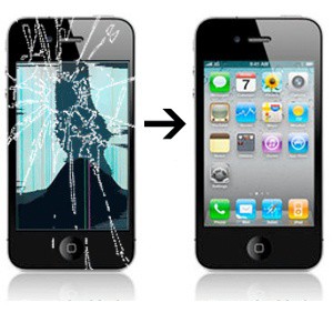 écran iPhone 4S cassé